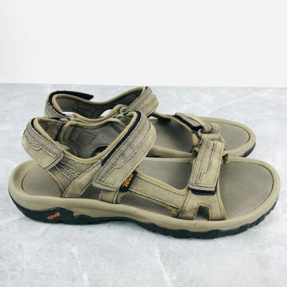 Teva Hudson Mens Size 13 Sandals Brown Suede Sport Outdoor Hiking Sandal 1002433